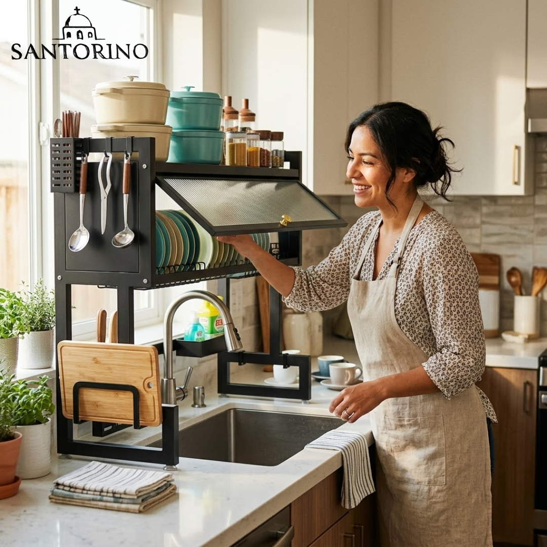Organizador de Cocina Santorino — Escurridor + Gabinete